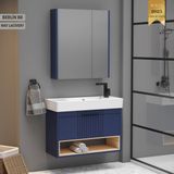 Wons Berlin 80 cm (Bölmeli) Lacivert Banyo Dolabı