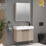 Wons Berlin 80 cm Kapuçino Banyo Dolabı