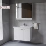 Wons Çizgi 80 cm Beyaz Banyo Dolabı
