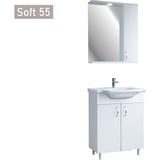 Wons Soft 55 cm Beyaz Banyo Dolabı