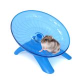 Wontee Hamster Tekerlek Hamster Uçan Tabak Sessiz Egzersiz Çarkı Cüce Hamsterlar Gerbil Fareleri için Küçük Hayvanlar (Mavi)