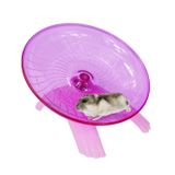 Wontee Hamster Uçan Daire Sessiz Koşu Egzersiz Tekerleği Gerbil Sıçan Fare Kirpi Küçük Hayvanlar için (Pembe)