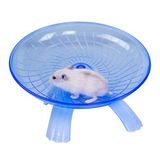 Wontee Hamster Uçan Tabak Sessiz Koşu Egzersiz Çarkı Gerbil Fare Kirpi Küçük Hayvanlar için (Mavi)