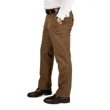 wontilotte Erkek Kışlık Kahve Panemara Cotton Likrali Gabardin Keten Pantolon
