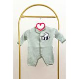 Wonwood %100 Organik Pamuk 4 Katlı Müslin Bebek/çocuk Tulumu - 1,5 - 2 Yaş - Mint Yeşili