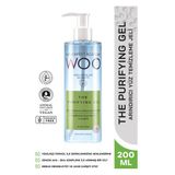 Woo Skin Expert Academy Arındırıcı, Sıkılaştırıcı, Güneş & Sivilce Leke Açma Etkili ve Canlandırıcı Yüz Temizleme Jeli 200ml (AHA+BHA ve Hyaluronic Acid) Akne Oluşumunu Azaltma , Leke Açıcı