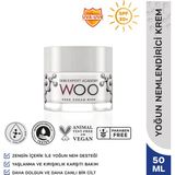 Woo Skin Expert Academy Face Cream Rich; Yoğun Nemlendirici, Besleyici, Canlandırıcı Zengin İçerik & SPF 30 UVA-UVB Güneş Korumalı Yüz Kremi 50ml Tüm ciltler için