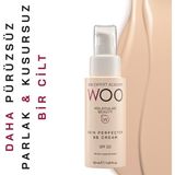 Woo Skin Expert Academy Skin Perfector Cilt Kusursuzlaştıcı & Ton Eşitleyici Kapatıcı Etkili SPF 30 UVA-UVB Güneş Korumalı BB Yüz Kremi 50ml Tüm Ciltler için