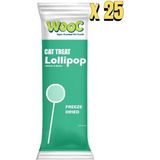 Wooc Lolipop Tavuk ve Arpa Aromalı Kedi Ödülü 1.4 gr – 25’li
