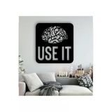 Wood Arts Beynini Kullan Yazı Tablo Dekor Ahşap Lazer Kesim Hediyelik Eşya 30X25Cm