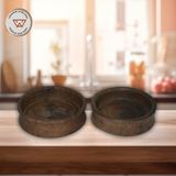 Wood Askania Doğal Ceviz / Çerezlik ve Sunum Tabak Seti (Iı'li)
