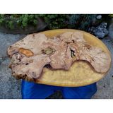 Wood Askania Zeytin Ahşap Epoksi Sehpa / Sunum Tahtası