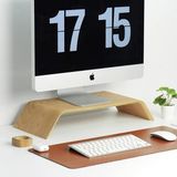Wood Dayanıklı Ağaç Monitör Ayağı ve Yükseltici Bilgisayar Standı 10 inç Duvara Monte Özellikli