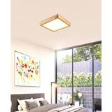 Wood Design World ( 30X30CM)AHŞAP Çerçeve Tavan LED Aydınlatma Avize - Beyaz - 1