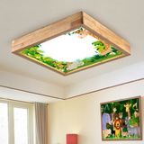 Wood Design World Ahşap Çerçeve Tavan LED Aydınlatma - Beyaz - 1