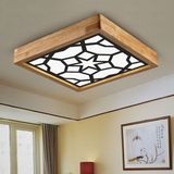 Wood Design World Ahşap Çerçeve Tavan LED Aydınlatma ( Yeni ) - Beyaz - 1