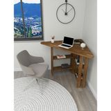 Wood Face Woodface Best Doğal Ahşap Köşe Çalışma Masası 110x80 cm - 110 x 80 cm - Ceviz