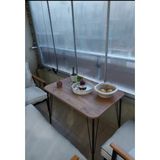 Wood Idea 60X90 Metal Ayaklı Mutfak Masası Yemek Masası Balkon Masası