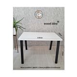 wood idea 70x110 Özel Tasarım Metal Ayaklı beyaz Salon Yemek masası Çalışma masası