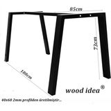Wood İdea Masalarınız İçin Metal Salon Yemek Masa Ayağı ( Masif ve Ceviz Kalın Masalar)