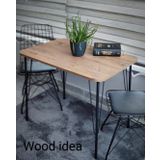 Wood İdea Metal Ayaklı... 60x90... Mutfak Masası Balkon Masası Çalışma Masası