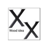 Wood Idea Metal Masa Ayaklari Retro Capraz Model Ayak Ev Ofis Dekoratif Yemek Masasi Ayagi 5084