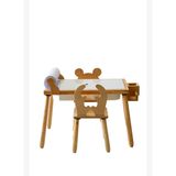 Wood & Joy Ahşap Duyusal Çocuk Aktivite Masası 2 Sandalye Seti(Rulo Kağıt Hediyeli)