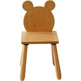 Wood & Joy Doğal Ahşap Çocuk Sandalye Ayı - Ceviz