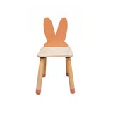 Wood & Joy Doğal Ahşap Renkli Çocuk Sandalye Tavşan