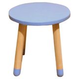 Wood & Joy Doğal Ahşap Renkli Çocuk Tabure (Lila)