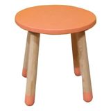 Wood & Joy Doğal Ahşap Renkli Çocuk Tabure (Sorbe) - Pembe