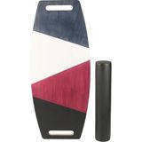Wood Stone Art Renkli Denge Tahtası Balance Roller Board Sörf Eğitim Tahtası Kaykay Eğitim Tahtası 73 x 31 cm