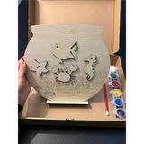 Wood Story Woodstory Ahşap Akvaryum Kendin Yap Boyama / Etkinlik Seti / Anaokulu Eğitici Çocuk Gelişim Etkinlikleri