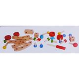Wood Toys Ahşap Sök Tak Araba Formula Yarış Renkli Puzzle Oyuncak