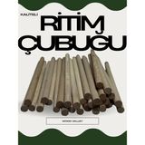 Wood Valley Ahşap Ritim Çubuğu 10MM Çap 10çift 20 Adet - Ahşap - Bej