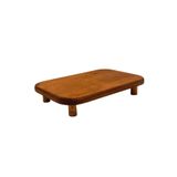 Woodcept Ahşap Ayaklı Dikdörtgen Sunum Standı Tabağı, Dekoratif Sunumluk Servis Tabağı, Yükseltici Stand