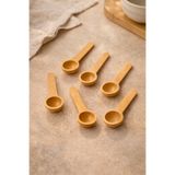 Woodcept. Bambu Mini Ölçü Baharat Kaşığı 12'li Set, Baharat & Sos Ölçü Kaşığı, Premium Bambu Baharat Kaşığı
