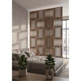 Wooddoom Lazer Kesim Paravan, Ahşap Separatör, Oda 4'lü Panel Levha MODEL03 40 x 40 cm - 40x40