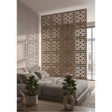 Wooddoom Lazer Kesim Paravan, Ahşap Separatör, Oda 4'lü Panel Levha MODEL04 40 x 40 cm - 40x40