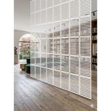 Wooddoom Lazer Kesim Paravan, Ahşap Separatör, Oda 4'lü Panel Levha MODEL15 40 x 40 cm - 40x40 - Beyaz
