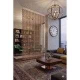 Wooddoom Lazer Kesim Paravan, Ahşap Separatör, Oda 4'lü Panel Levha MODEL28 40 x 40 cm - 40x40