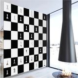 Wooddoom Satranç Takımı Lazer Kesim Paravan, Ahşap Separatör, Oda 4'lü Panel Levha MODEL21 40 x 40 cm 16 Set 64 Adet Panel - 40x40