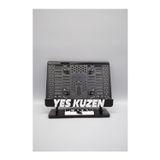 WOODDOOM Yes Kuzen 3D Kabartmalı Beyaz Pleksi Motor Plakalı
