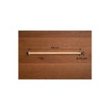 Wooden Bird Papağan Ahşap Tünek Çift Taraf Vidalı (40cm uzunluk-25mm çap)