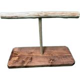 Wooden Bird Stantlı T Tünek Kahverengi Renk