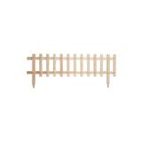Wooden City Ahşap Dekoratif Bahçe Çiti 120x30 Doğal/Ham