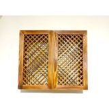 Wooden City Ahşap Modem Saklama Kutusu Kilitsiz Kapak 35 cm Yükseklik 40 cm Genişlik Kahverengi