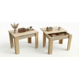 Wooden City Ahşap Orta Sehpa - Gizli Bölmeli Raylı Ahşap Sehpa - Montessori Çocuk Çalışma ve Oyun Masası