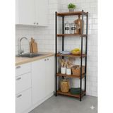 Wooden City Metal Mutfak Rafı Organizer Mutfak Rafı Mutfak Düzenleyici Kitaplık Saksılık Banyo Raf