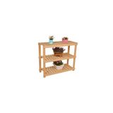 Wooden City Naturel Saksı Standı Dekoratif Raf 3 Katlı Çiçeklik Ahşap Stand Saksı Sehpası
